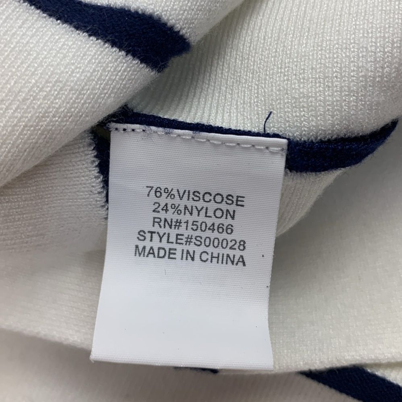 41 Hawthorn White Navy Blue Pleated Sundress Size Small Stretch