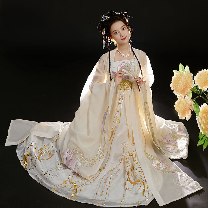 Hanfu Plus Size Cosplay Princess Chinese Traditional Dress Fairy Costume Floral