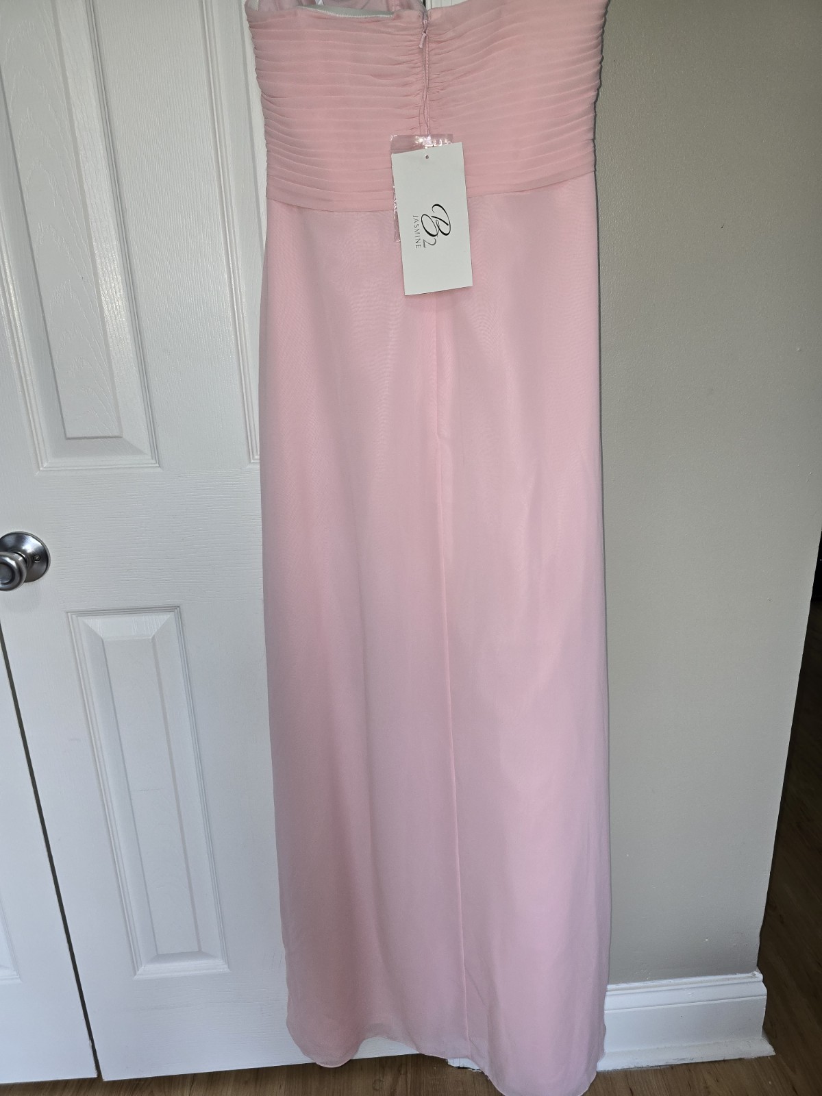 B2 Jasmine Strapless Evening Gown Formal Elegant Bridesmaid NWT Pink Size 16