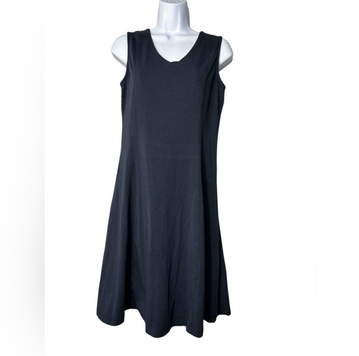 Simply Art by Dolcezza Sleeveless Dress Blue Stretchy Womens Size Medium Casual