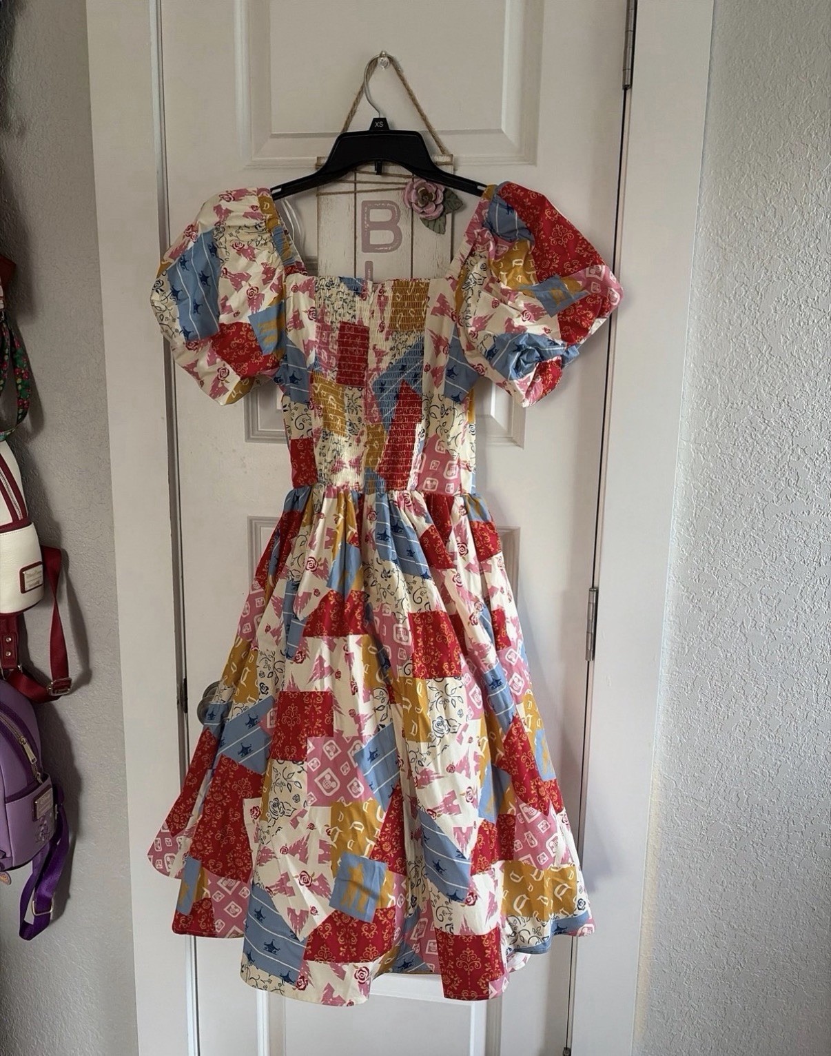 Womens Disney patchwork dress