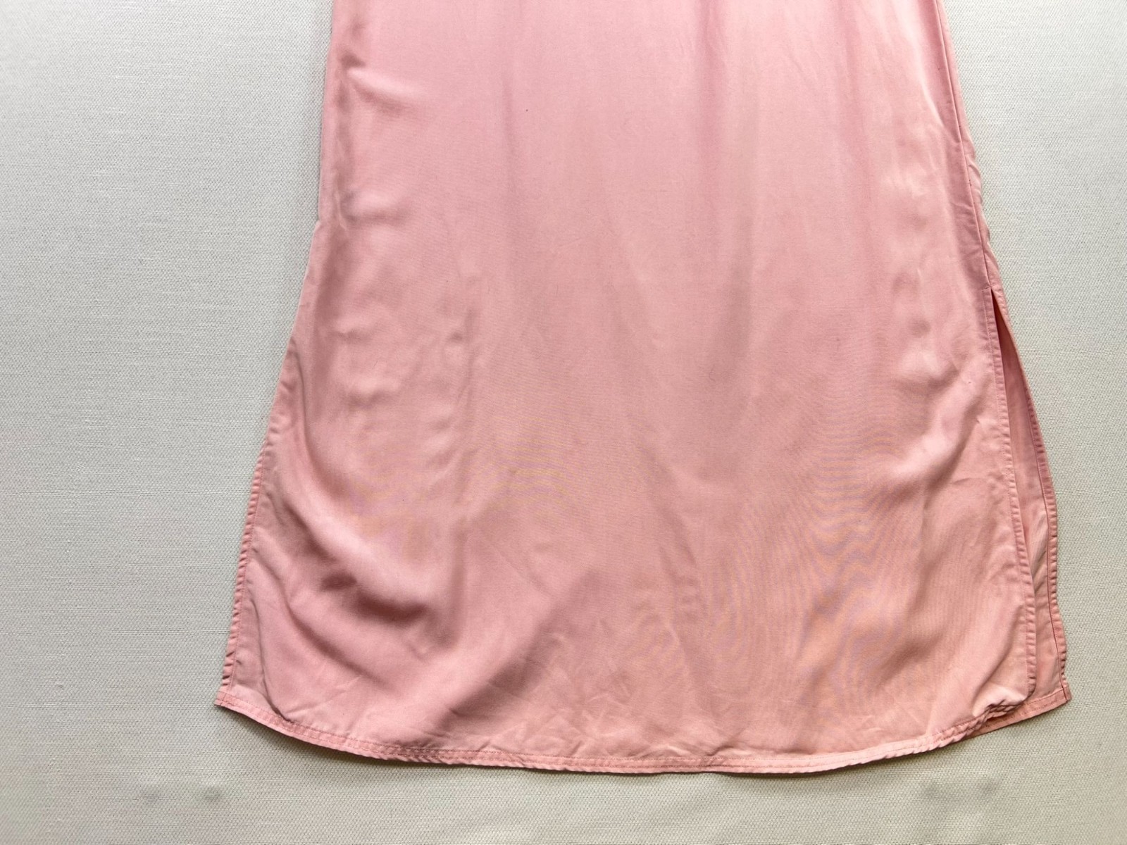 AKS Amy K Su Womens Minimalist Maxi Dress Sleeveless Stretch Size XL Pale Pink