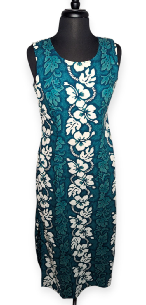 KY’s International Fashion Made in Hawaii Tropical Floral Long Dress Size Large