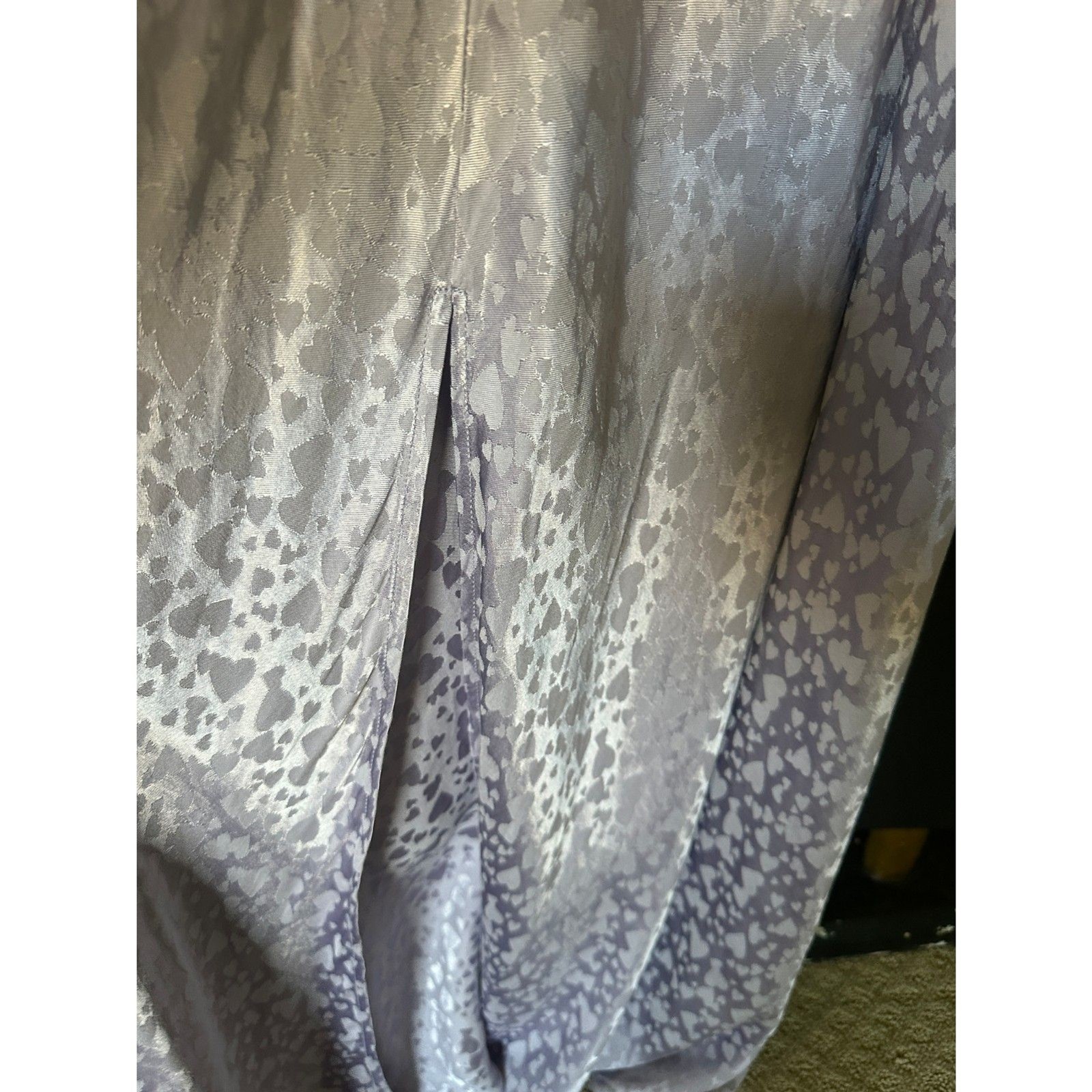 Topshop Bridal Halter Satin Maxi Slip Dress 8 Side Slit Wedding Bridal Purple