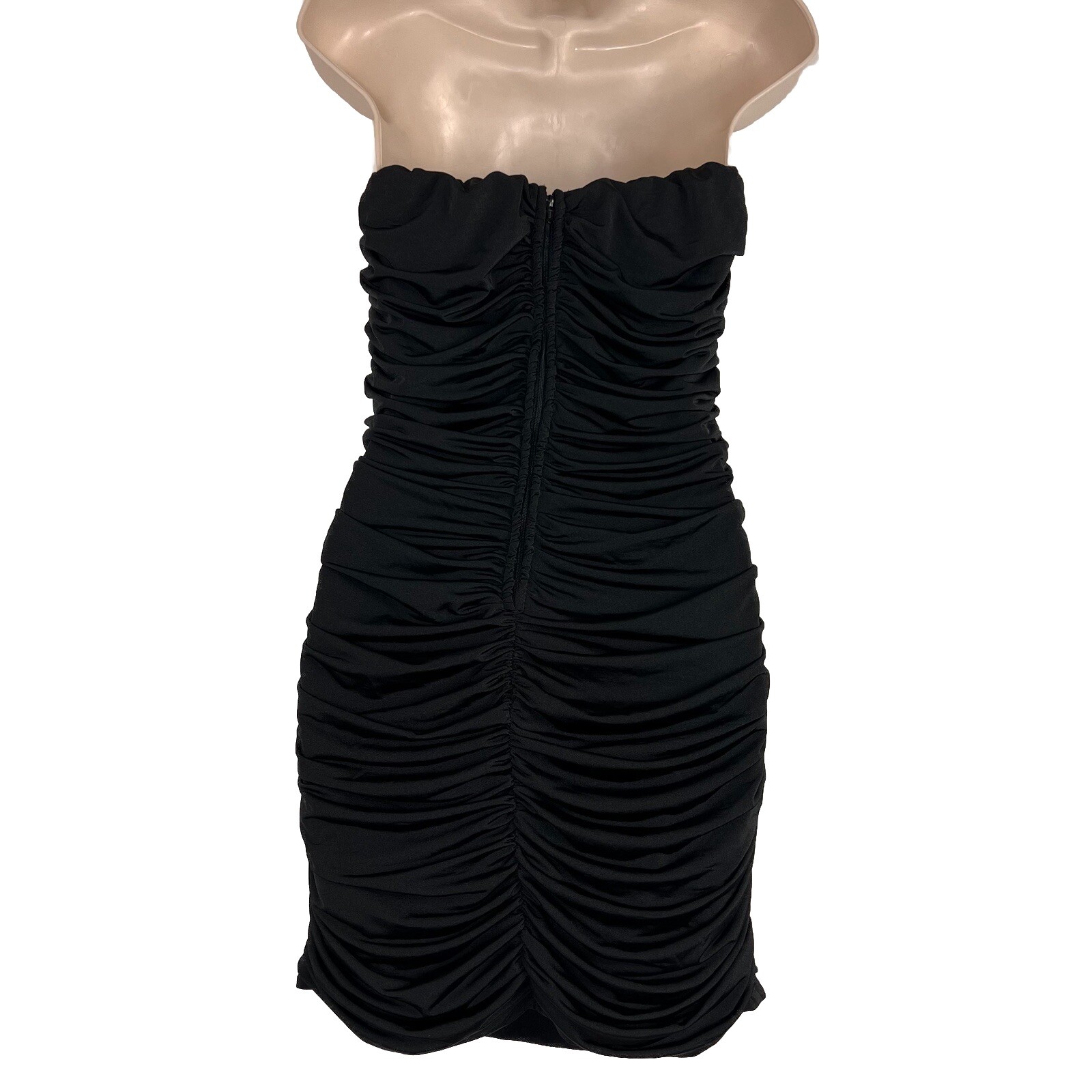 Speechless Dress Womens Medium Strapless Above Knee Mini Bodycon Cocktail Sequin
