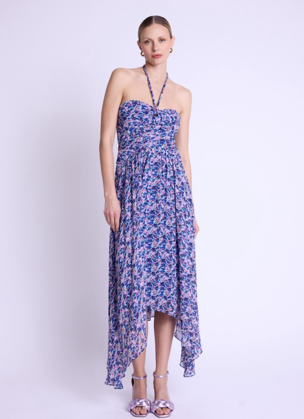 BERENICE Romila Printed Flowing Maxi Dress BNWT 36/S $299