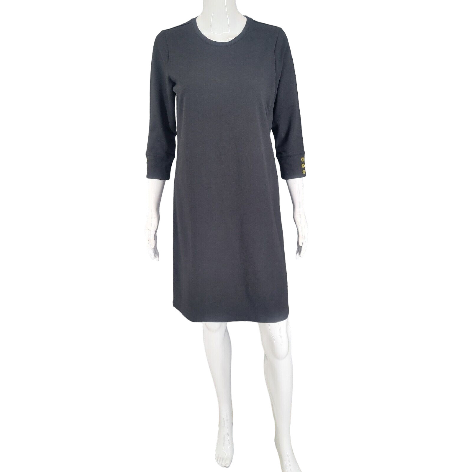 Womens Dress XX-Small Sz Black Cotton Spandex Modern French Terry Knit Top