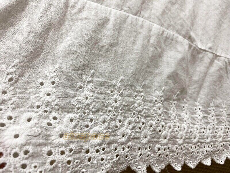 Lady 100% Cotton Camisole Full Slip Dress Cami Chemise Maxi Lace Dress Petticoat