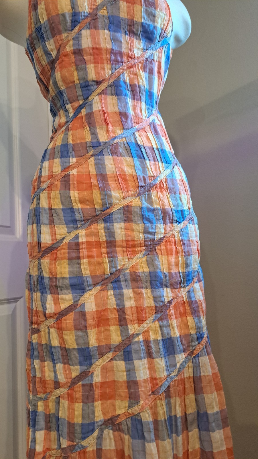 Rejina Pyo Designer RTR Gingham Dress British Size 6