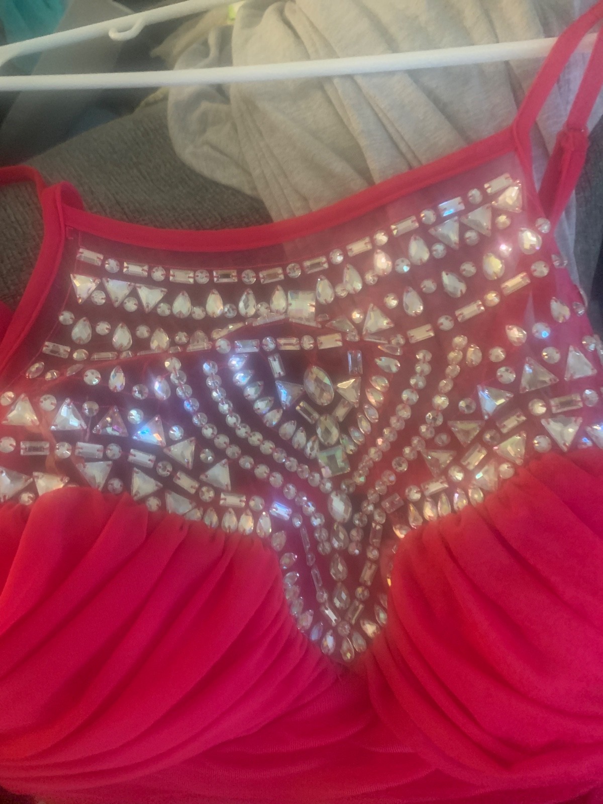 b darlin dress size 13/14 maxi dress one stud is loose