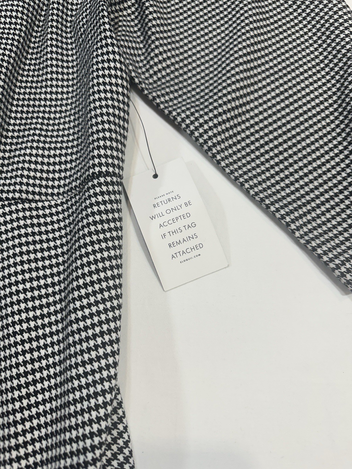 NWT Eloquii White and Black Grid Pattern Midi Dress Size 14
