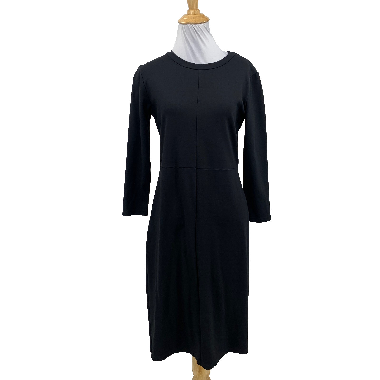 Sonnet James Dress Womens S Small Black A Play Bracelet Sleeve Crew Neck Stretch