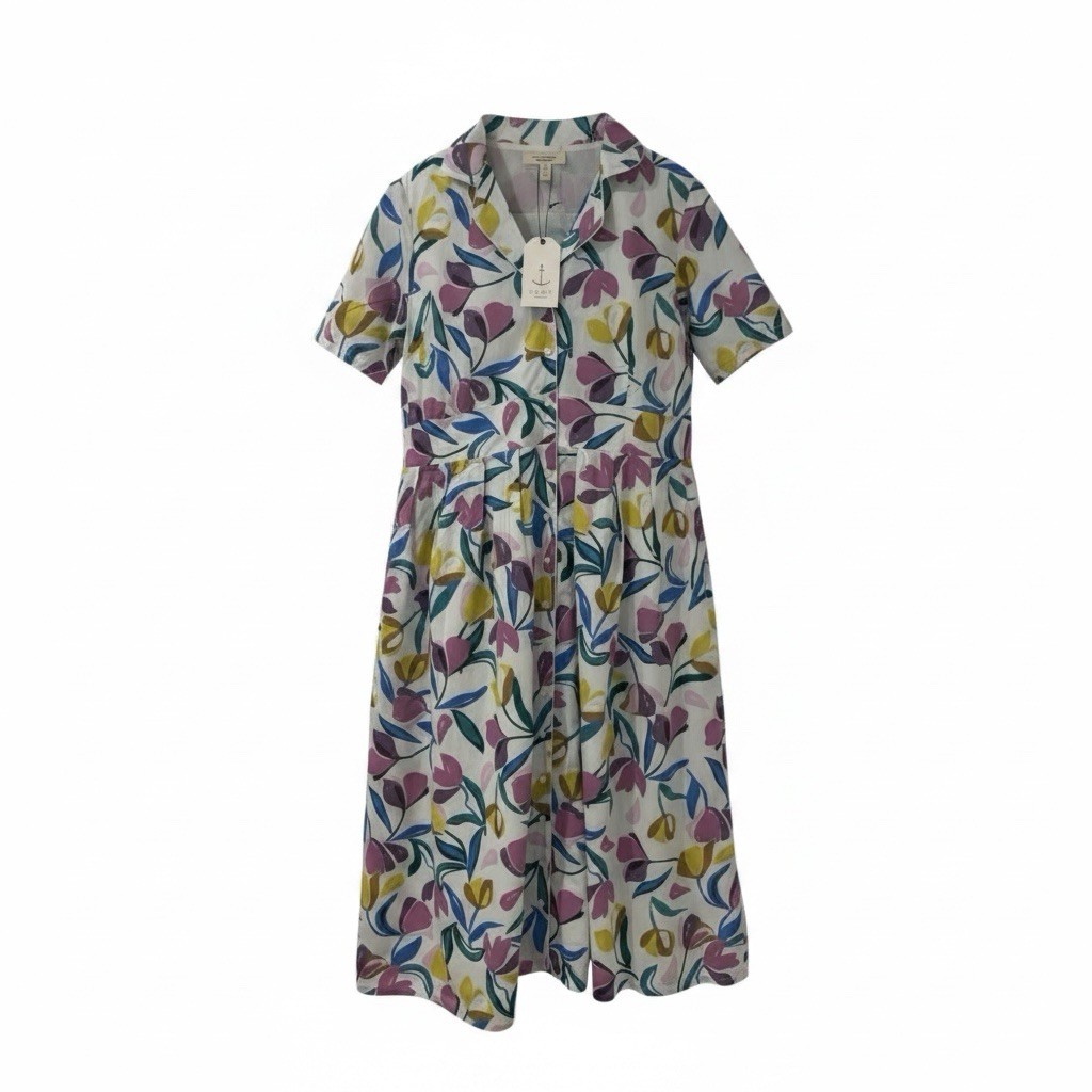 Seasalt Women’s Charlotte Tulips Floral Midi Dress – UK 18 ~ BNWT ~ Rrp £79.95