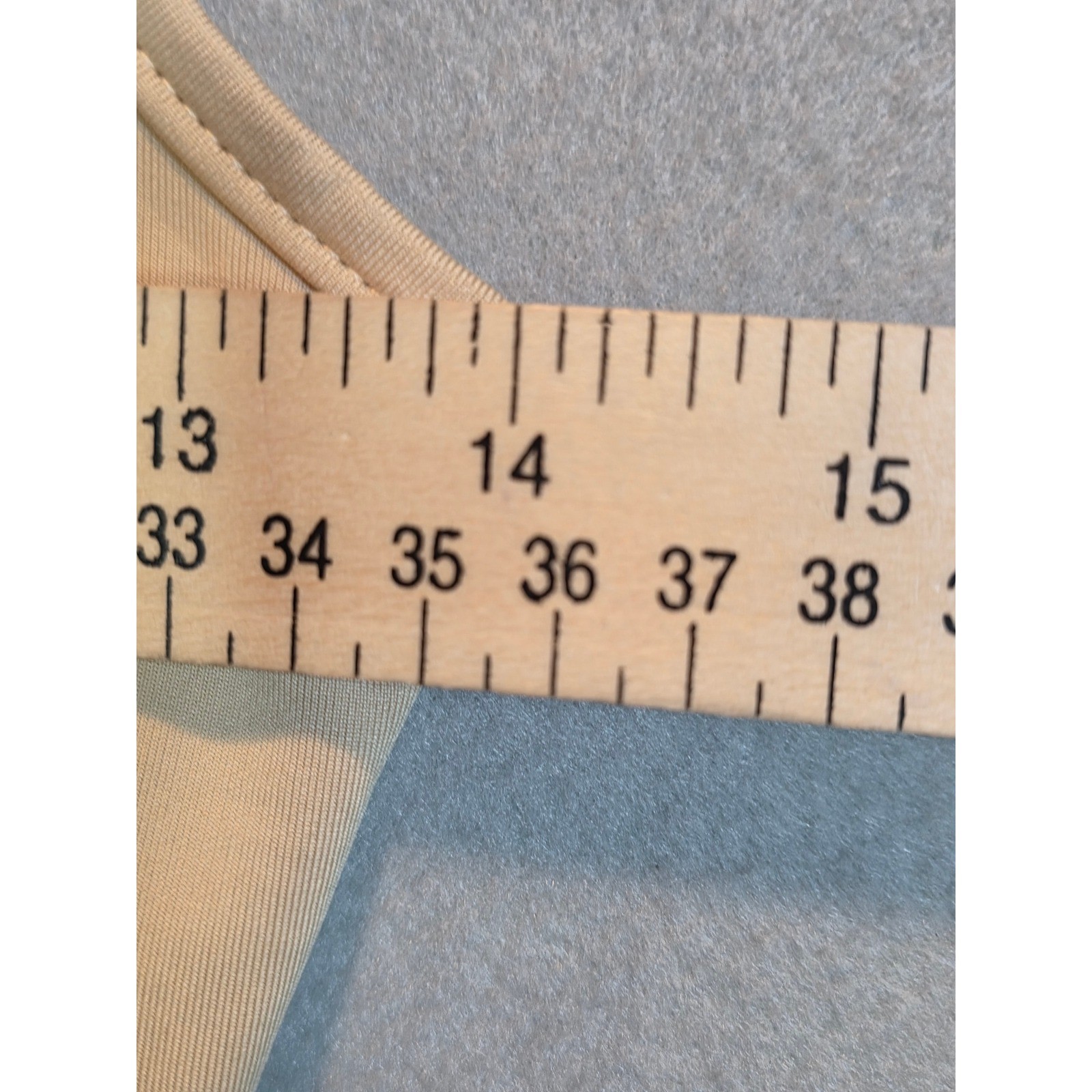 Tan Beige Bodycon Tank Dress Sleeveless Scoop Neck Stretch Mini 0001029