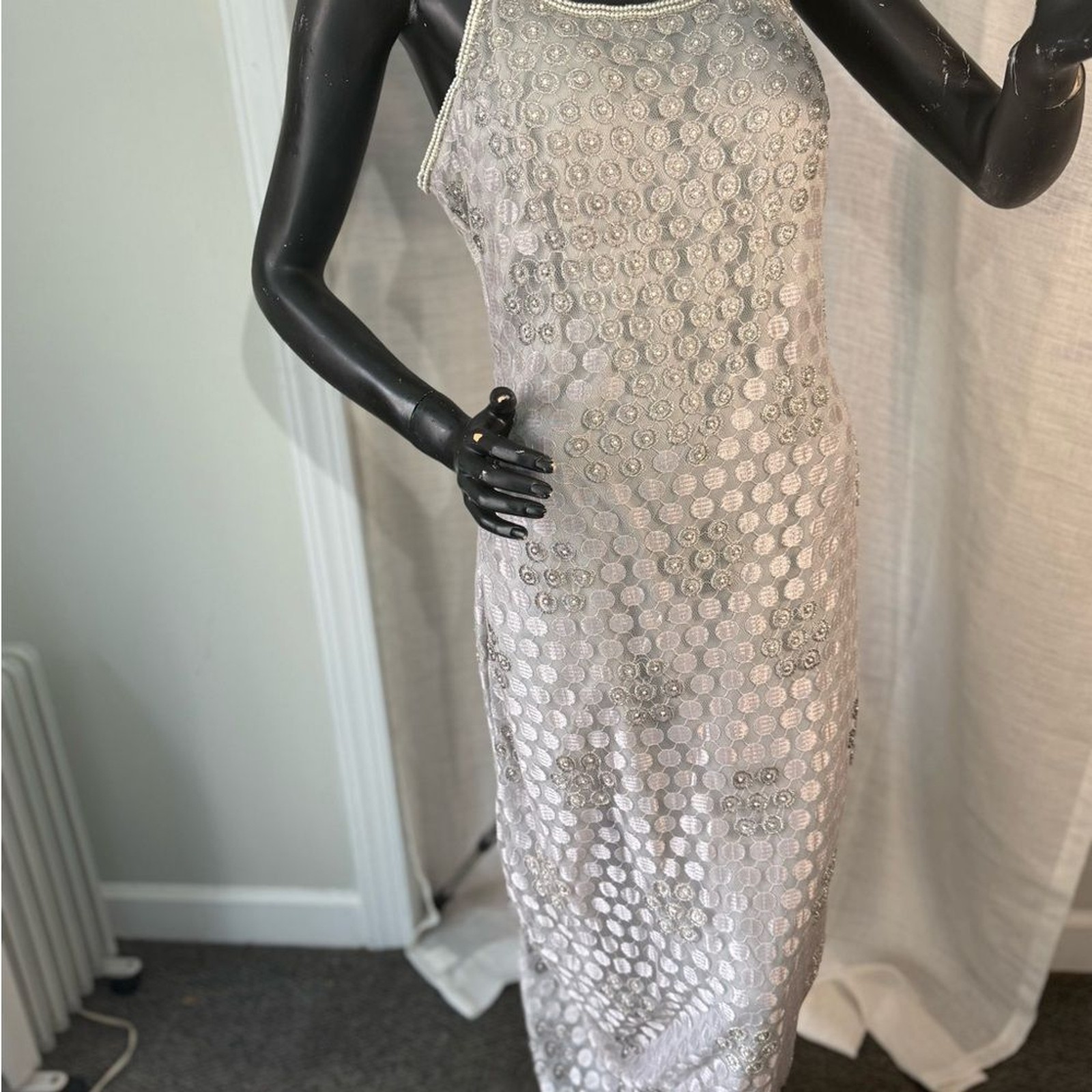 U&I Elegant Gray Dress NWT Size: M