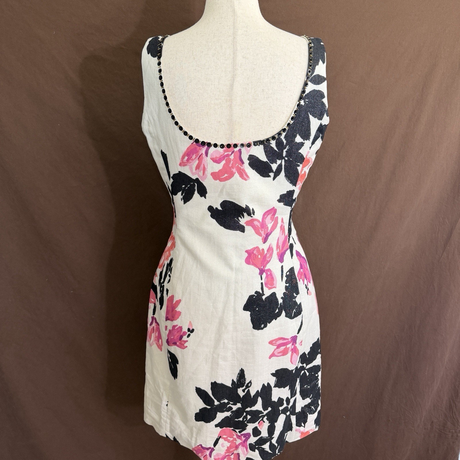 Lilly Pulitzer Portia Cameo White Stroke Of Midnight Fancy Faille Dress 4
