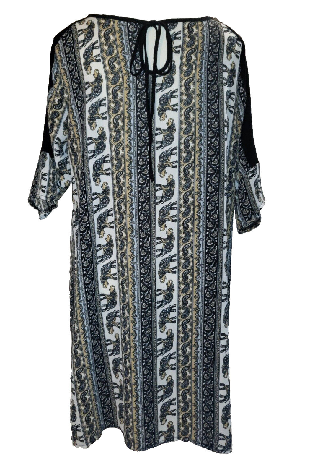 Love Crazy Womens Size XL Shearling Knee Length Dress, Graphic Print Stripes