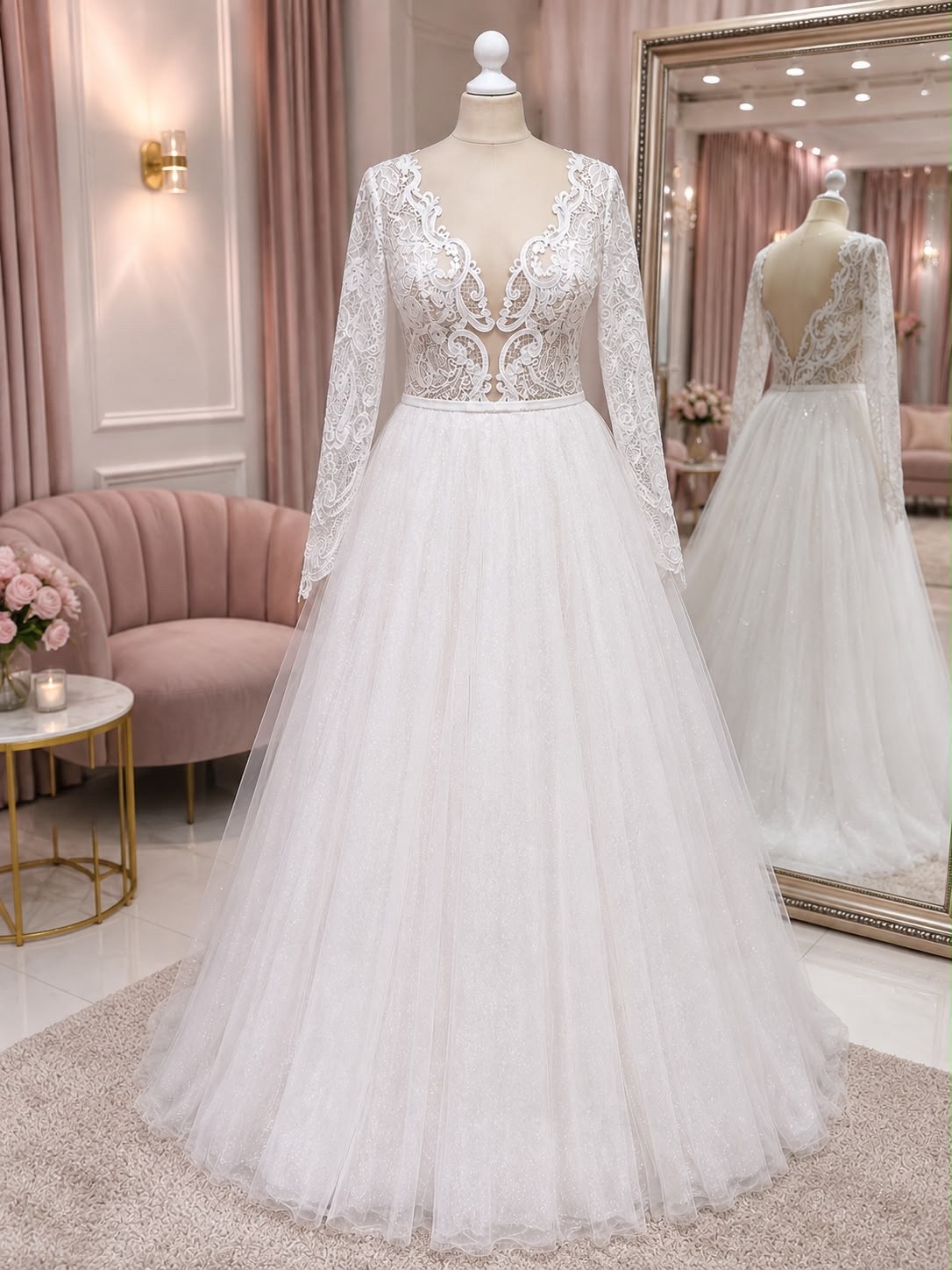 Spectacular Wedding Dress Bridal Gown _Milagros_ Agnieszka Swiatly Size 40-42