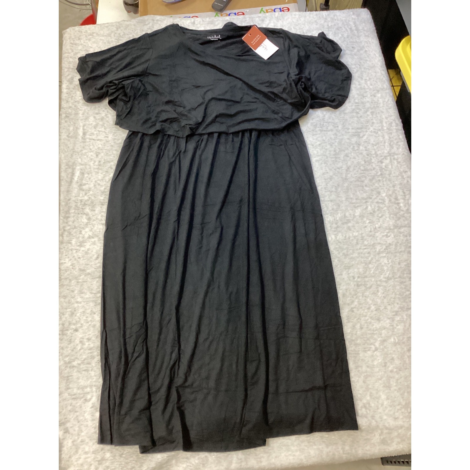 Isabel Maternity by Ingrid & Isabel Black Nursing Friendly Dress XL NWT.