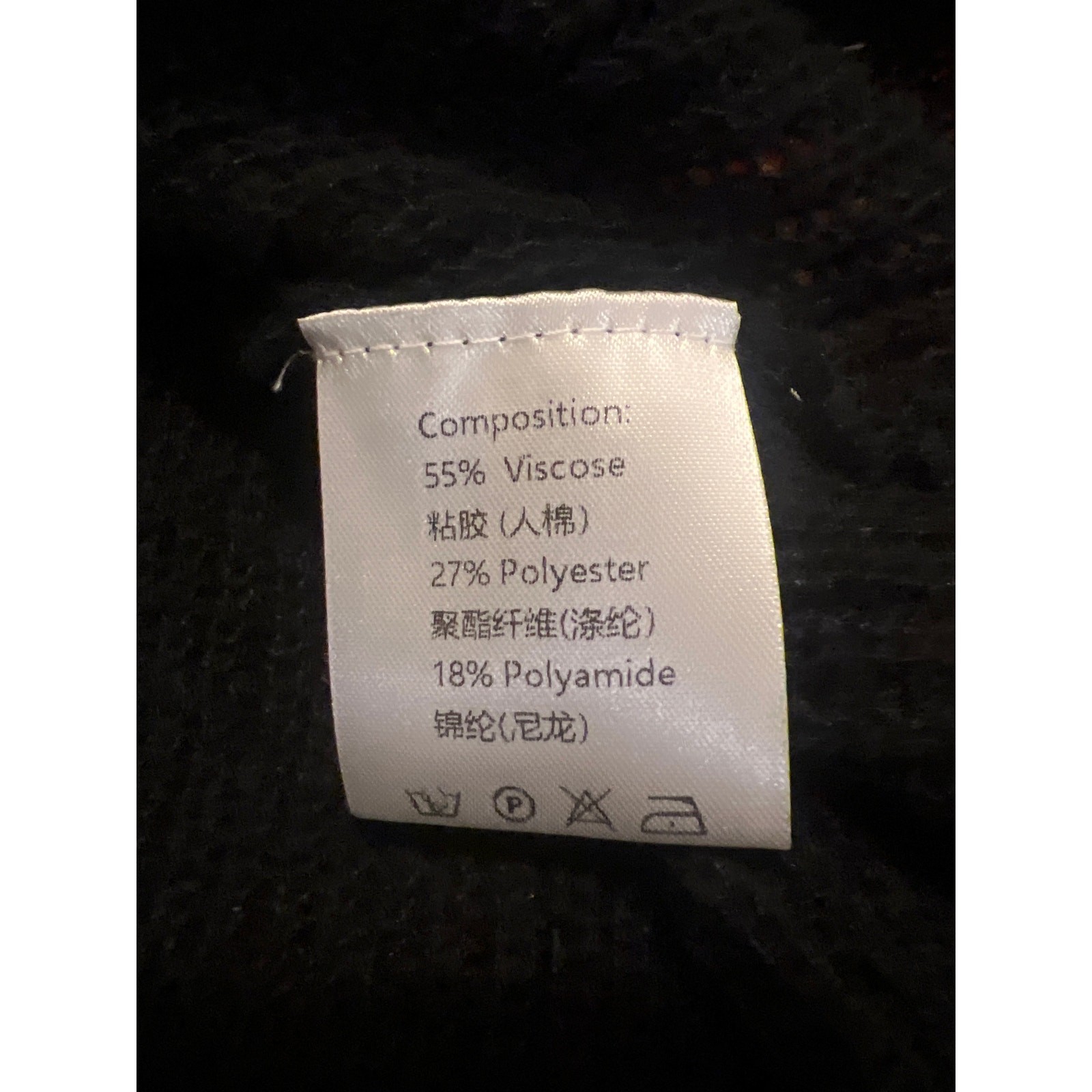 Knit Mix Semi Sheer Lightweight Long Sleeve V-Neck Knit Dress Black NWT Size XL