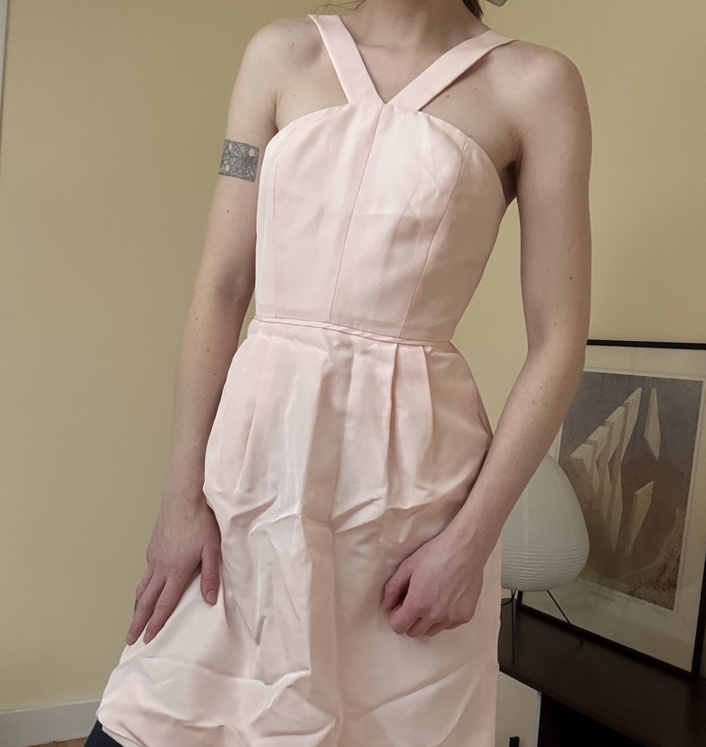 J. Crew Bridesmaid Dress, Sz 0 Lexie Faille – Shell Pink