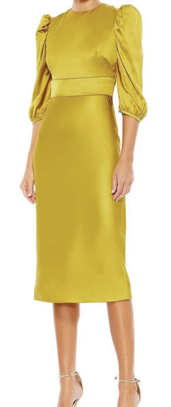 Ieena Duggal Tea Length Sheath Dress NWT Size 2