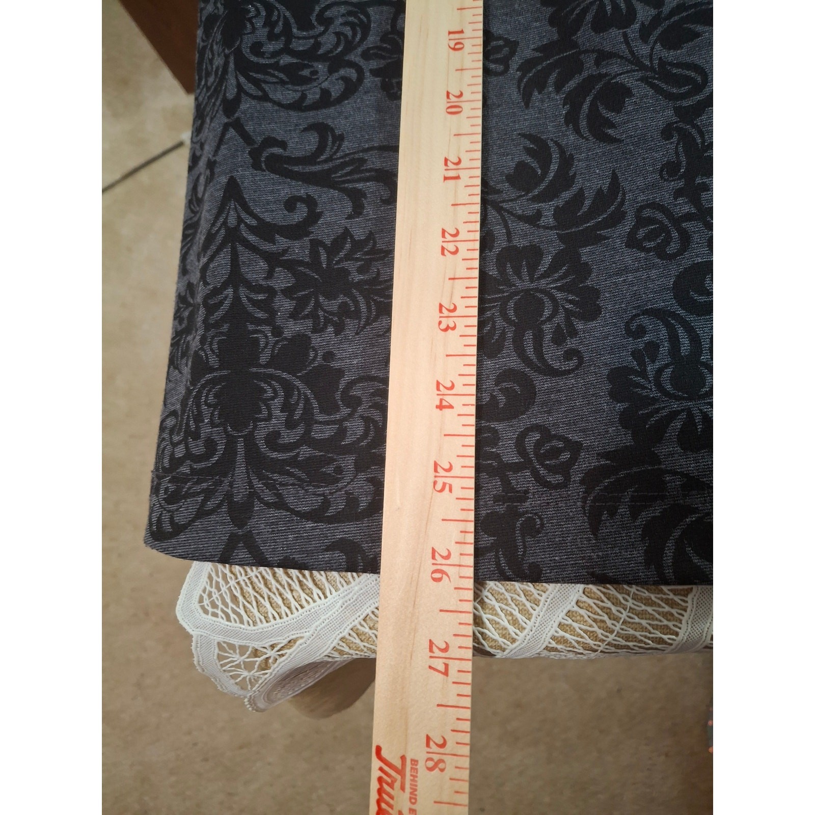 Croft & Barrow Stretch Size Large Business Career Dress Black and Gray