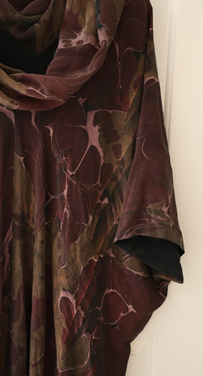RUBY MOON 100% Silk Duster Long Dress Kimono Style Overlay Multi-Color Plus Size