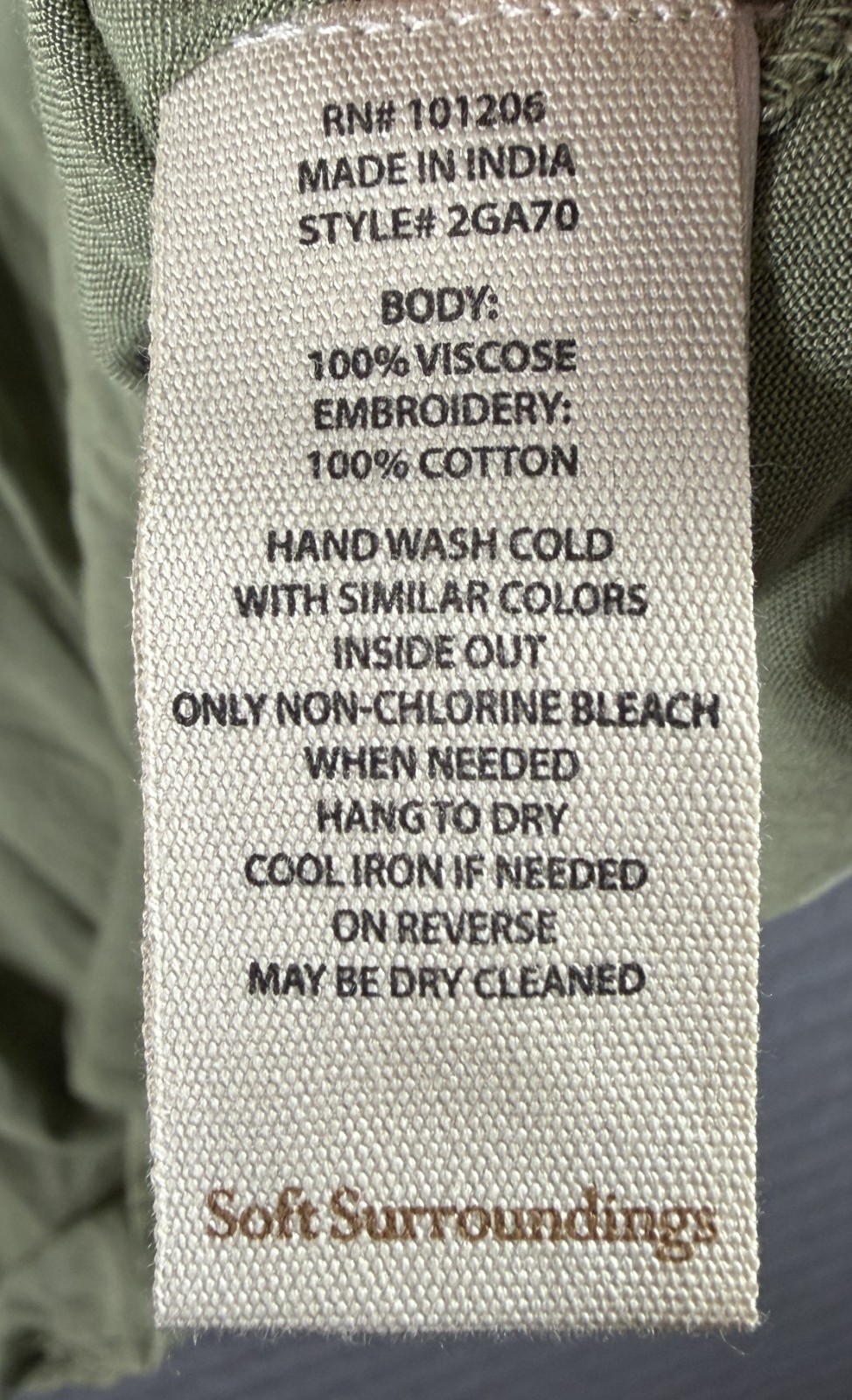 Soft Surroundings Willow Dress Going Green M Embroidered Boho NWT Retail $140