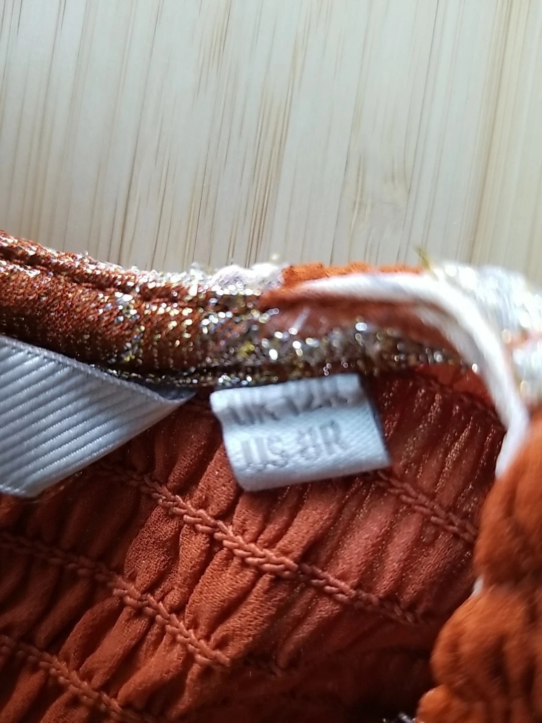 Boden Smocked Jacquard Maxi Dress Rust Copper Paisley Gold Metallic US 8 EUC