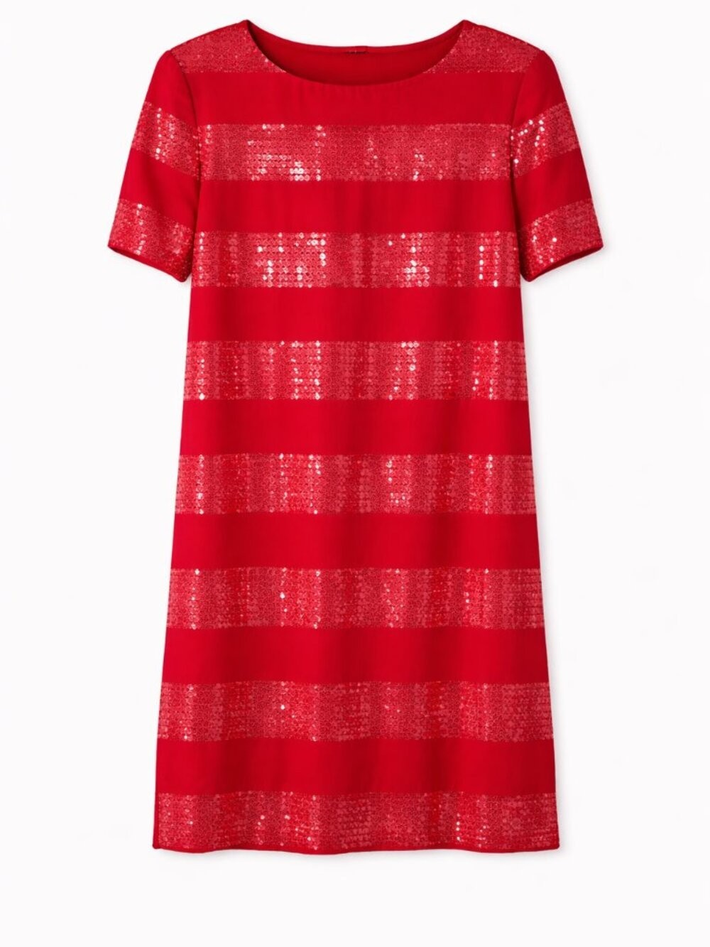 Vintage Liz Claiborne Red Sequin Dress, Size 14