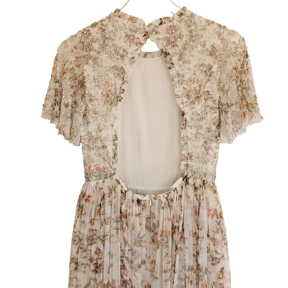 Needle & Thread Andromeda Embellished Maxi-Dress Size 6