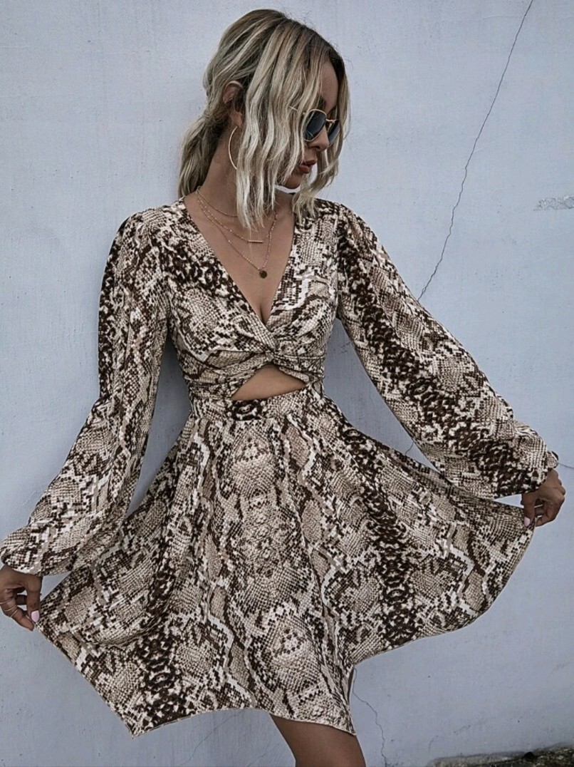 Women’s Snakeskin Print Dress