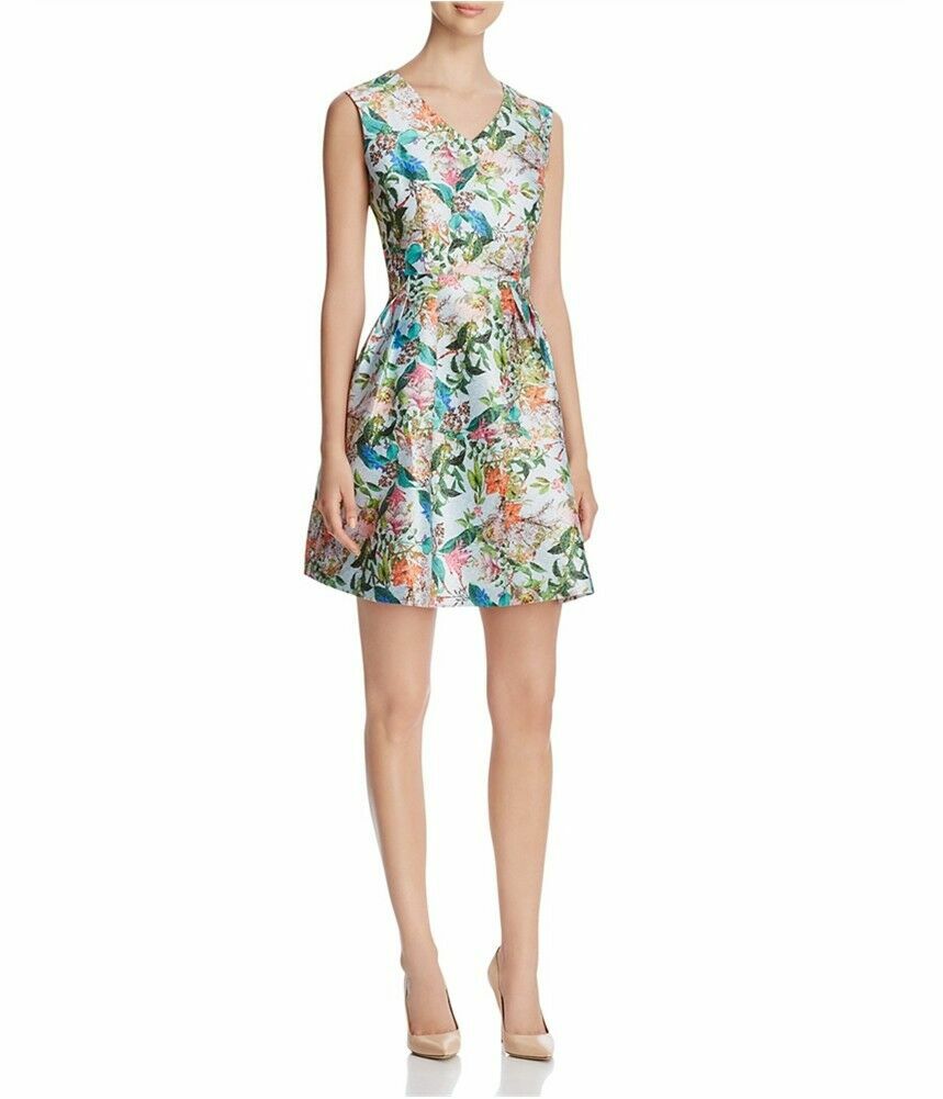 $196 Size 14 Finity Floral Sleeveless Dress