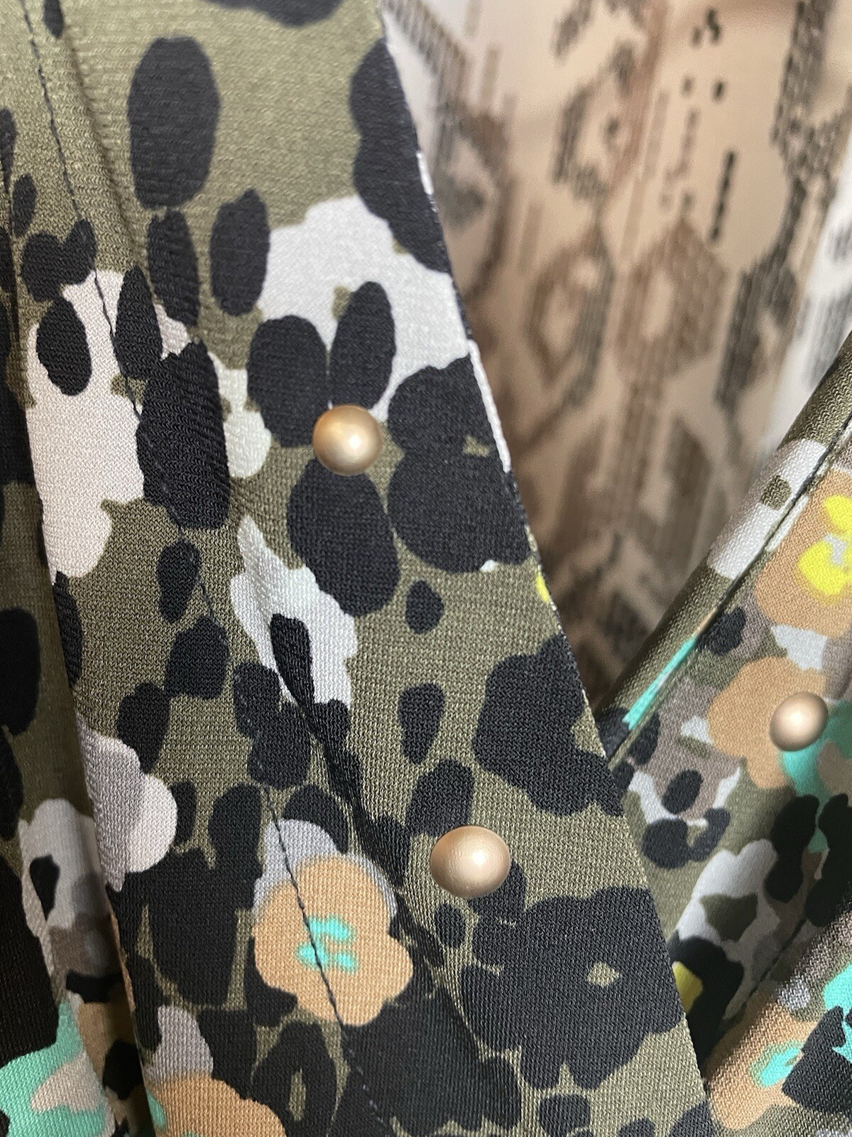NWT Beverly Drive Womens 16/18 Casual Work Career Stretch Animal Print Dress $50