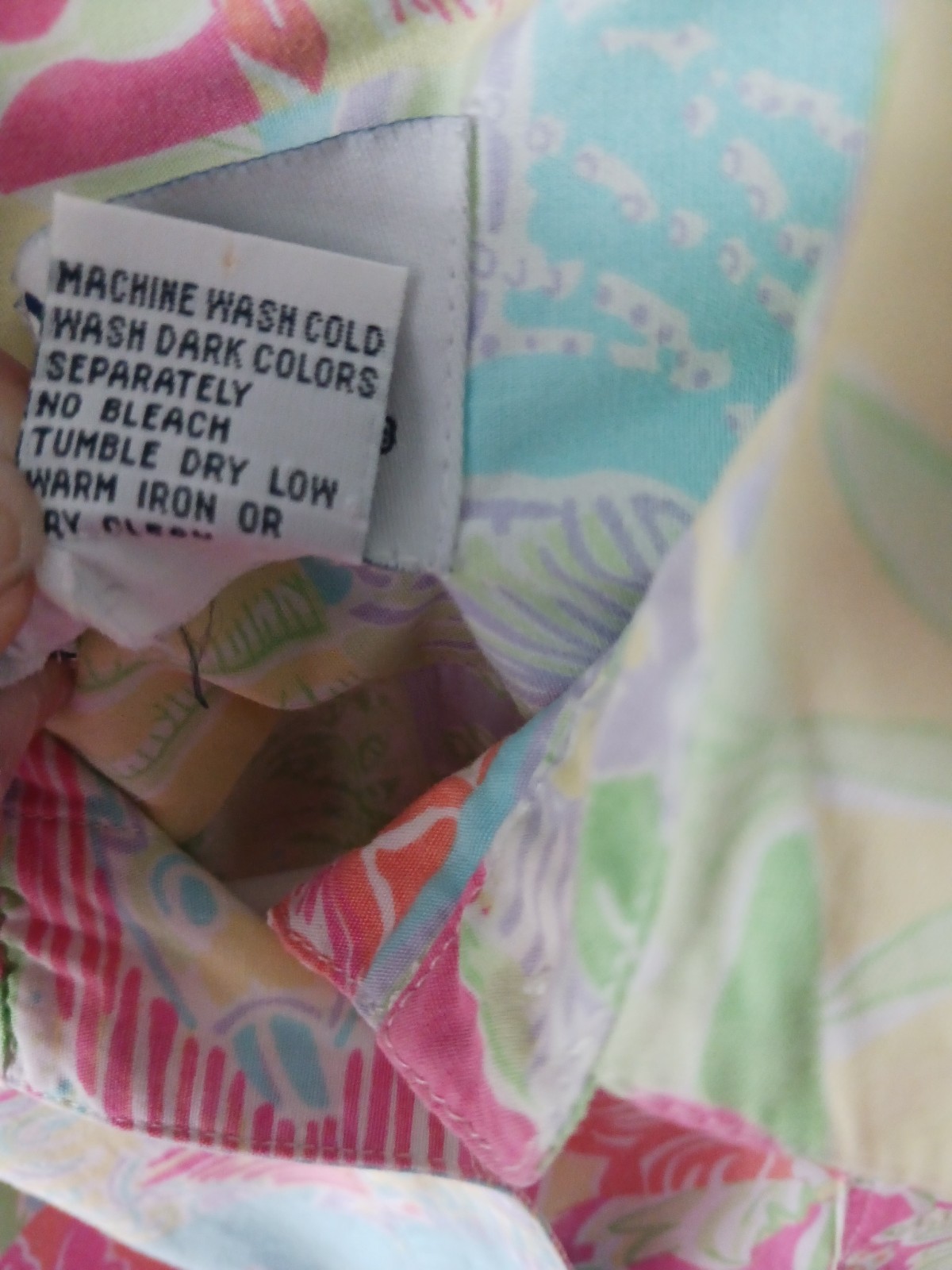 Vintage Lilly Pulitzer White Label Patchwork Dress RARE Tropical