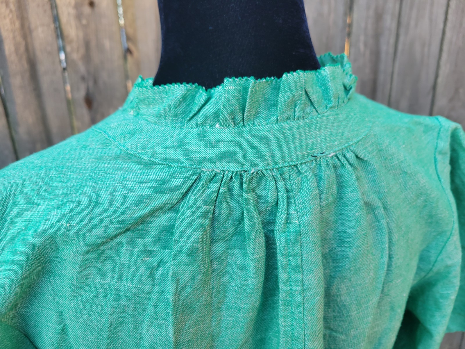 NEW Tuckernuck Crawford Mini Dress Tiered Sea Green Sz Med Linen Blend Coastal