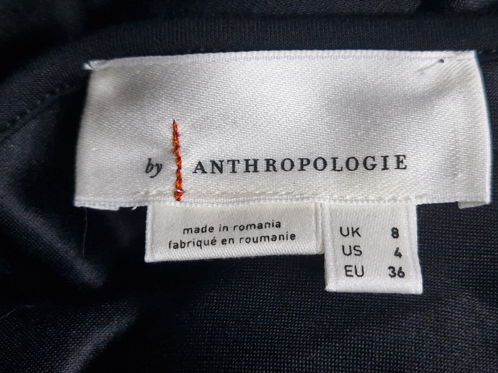 Anthropologie Twisted Front & Back Midi/Maxi Dress Size UK 8 Black New No Tags