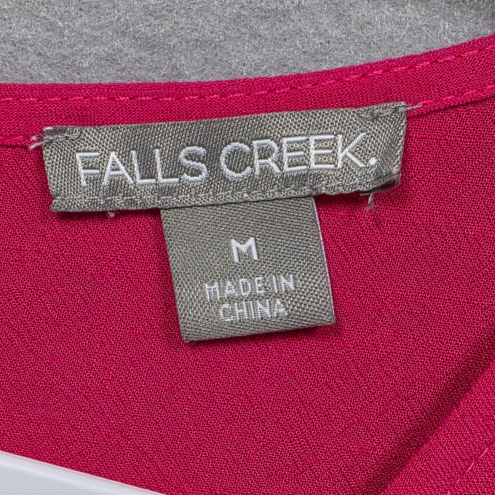 Falls Creek Pink Rayon Linen Tiered Maxi Dress Sz M High Low Trapeze Sleeveless