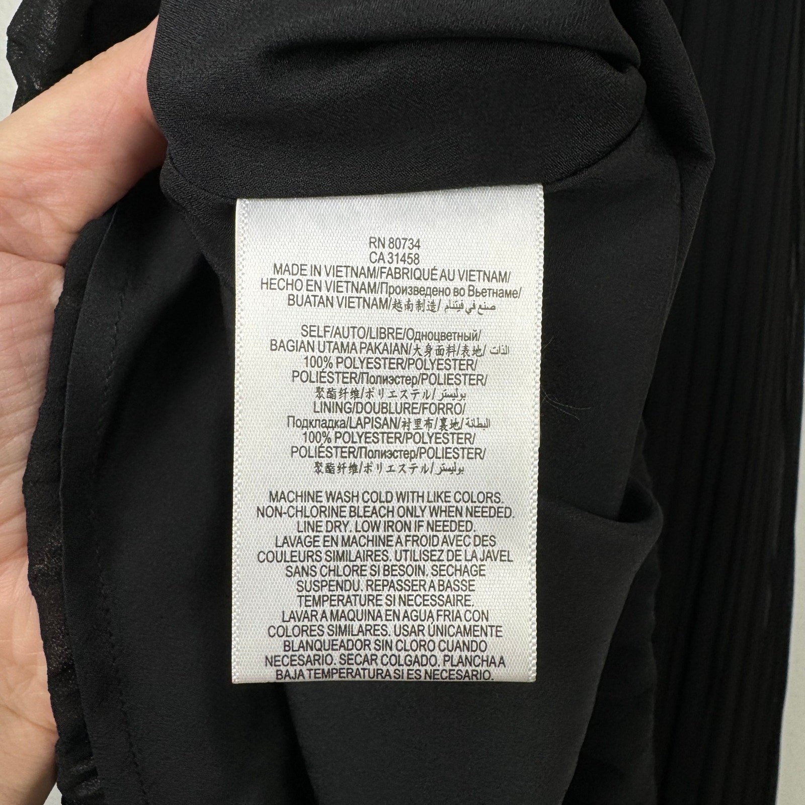 BCBGeneration NWT XS Black Accordion Pleated Adjustable Strap Mini Swing Dress