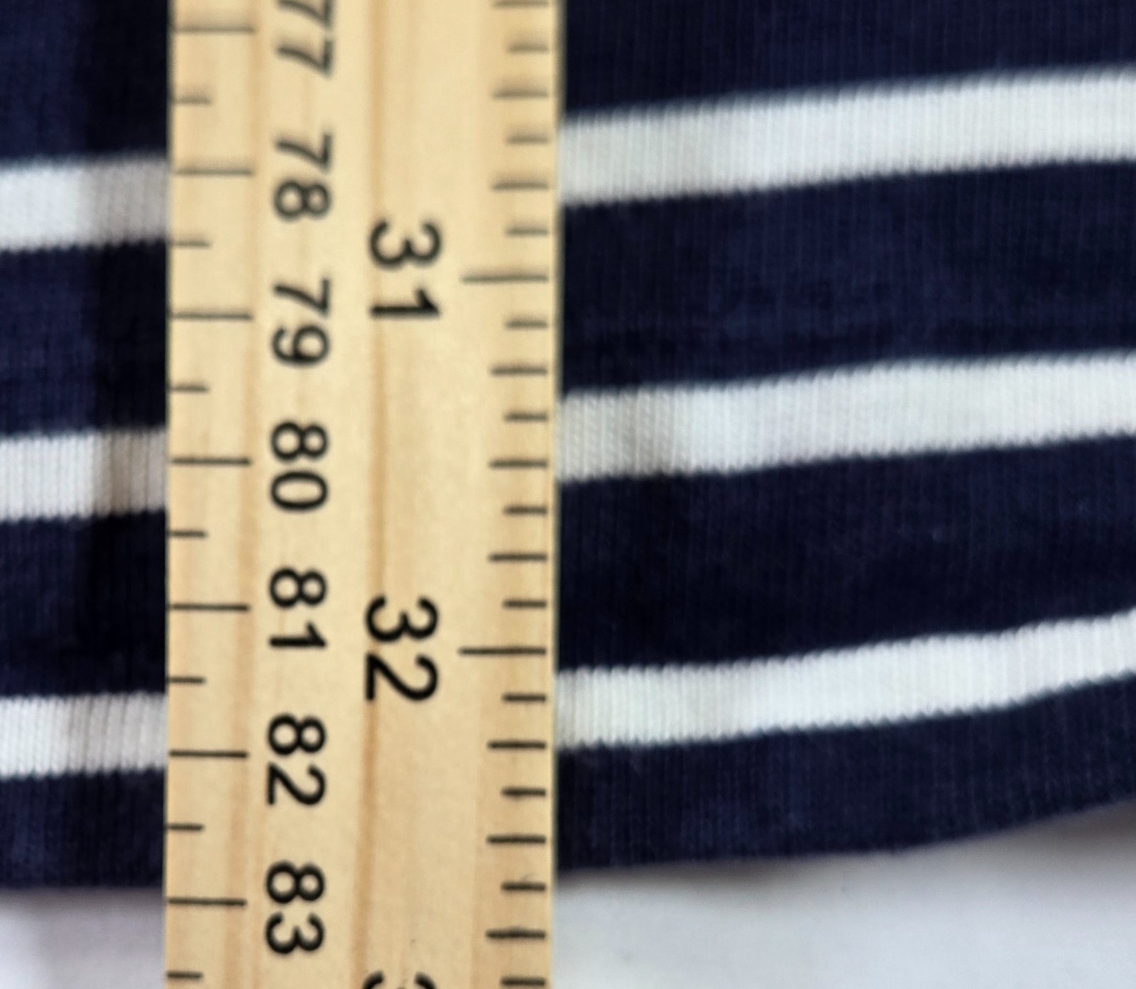 Anne Taylor Loft Large Dress Cotton Navy White Striped Nautical