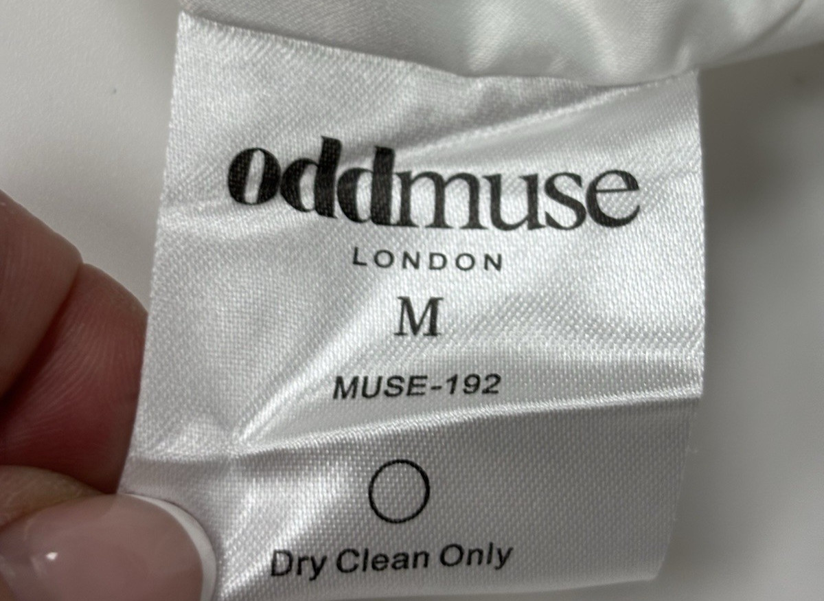 Odd Muse London The Ultimate Muse Women’s Gathered Midi Dress White Size M