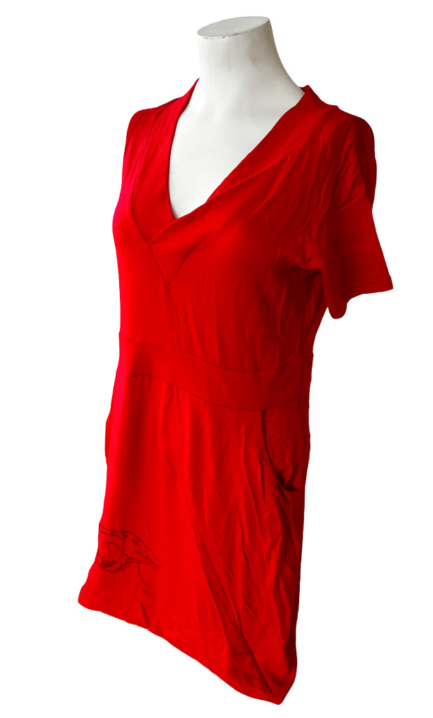 Emerson Street Women’s Arkansas Razorbacks Red Short Sleeve Dress Size Small