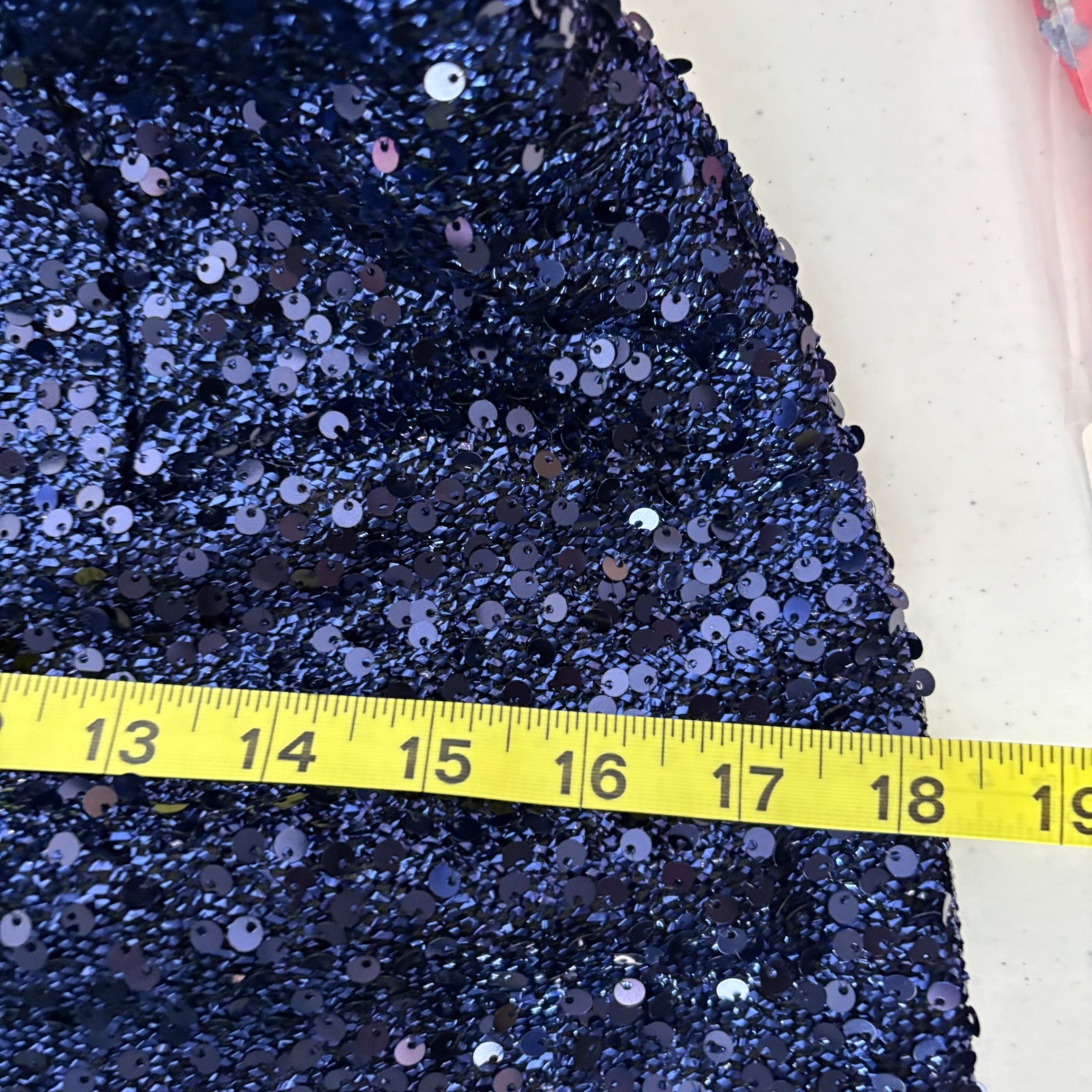 Edikted Blue Sequin Lace Up Back Mini Dress Size Bodycon Going Out Glam