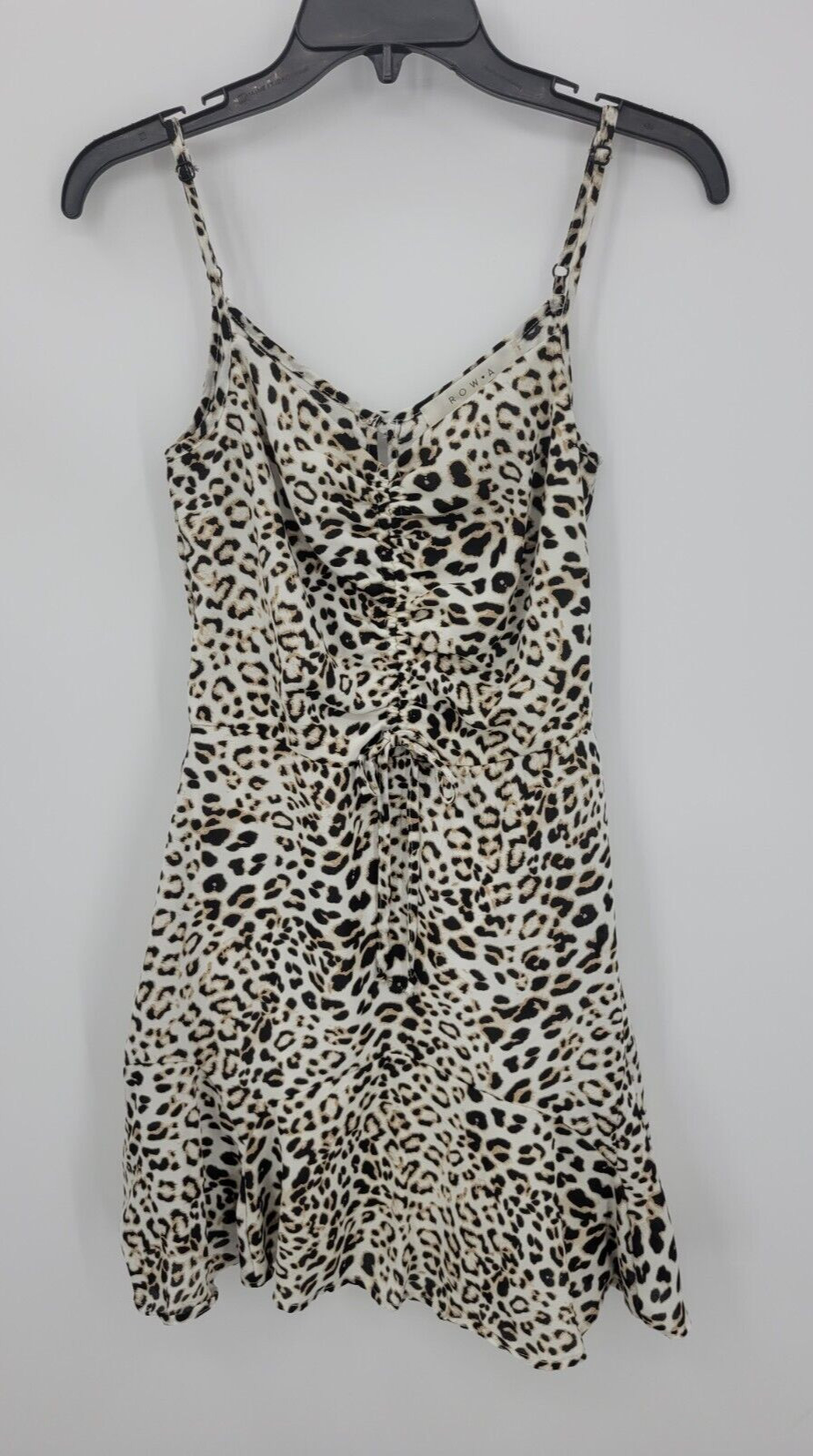 RowA Dress Womens Small Animal Print Sleeveless Flowy Boho Casual Beachy Party