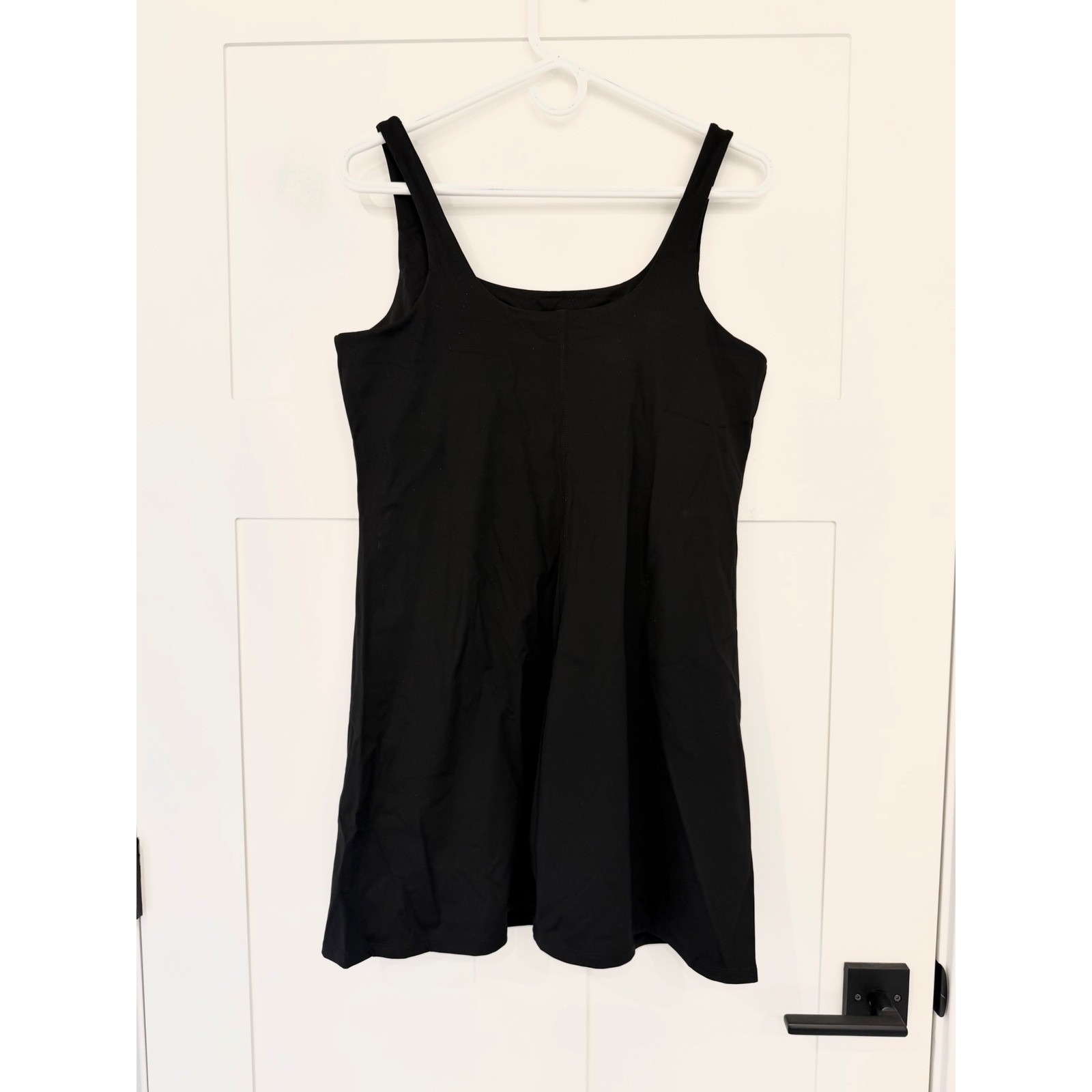 Sexyasasii Black Athletic Exercise Dress with Built-in Shorts Size L