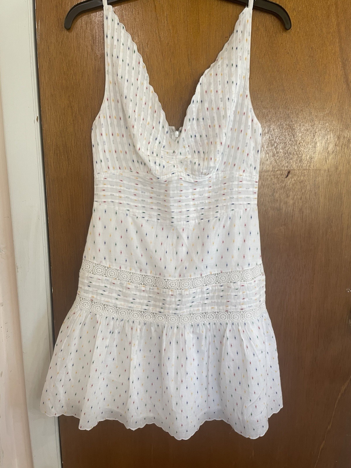 Never A Wallflower Elle Short Dress White Multi SZ XS