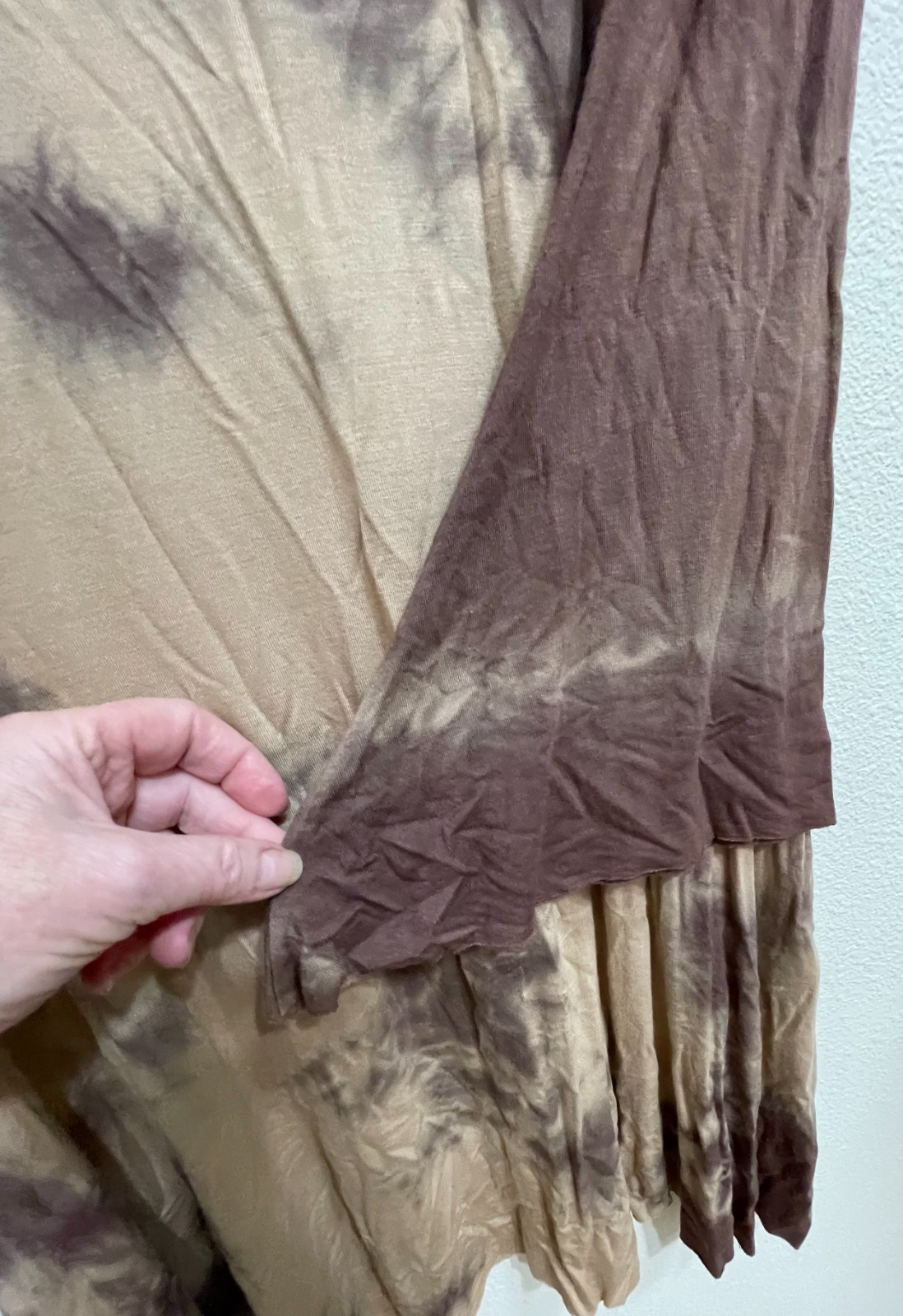 Love Tanjane dress S Brown tye dye worn twice soft stretch hand dyed easy care