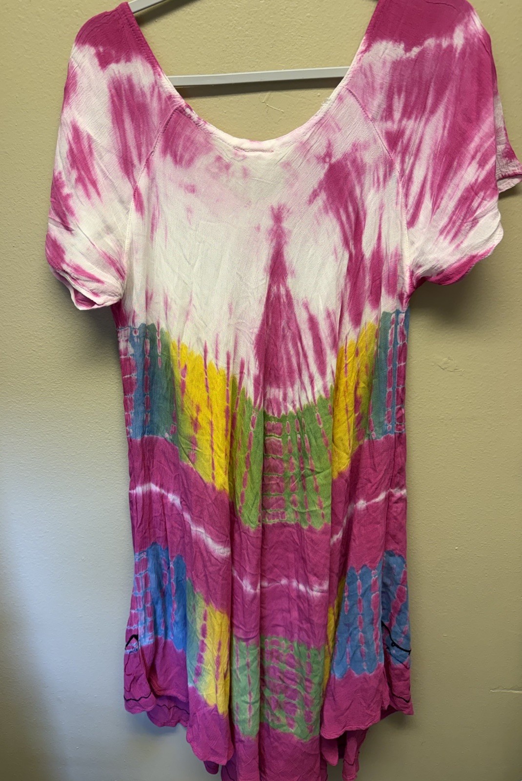 Exist Womens Summer Sun Dress Tie Dye Beach Boho Hippie Festival One Size