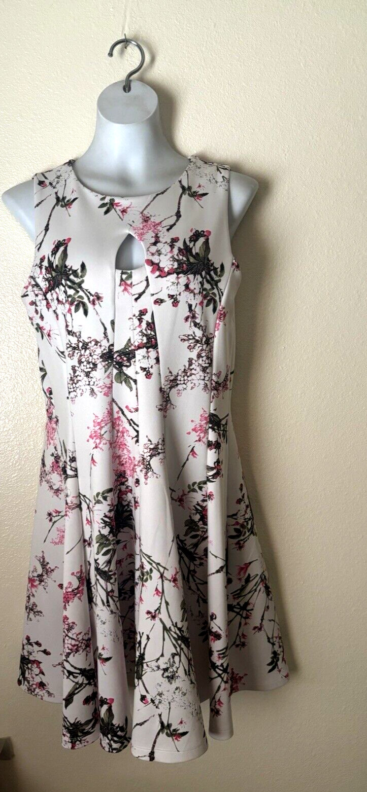 DB ESTABLISHED 1962 Women Floral Printed Flutter Sleeveless Sun Dress Size M